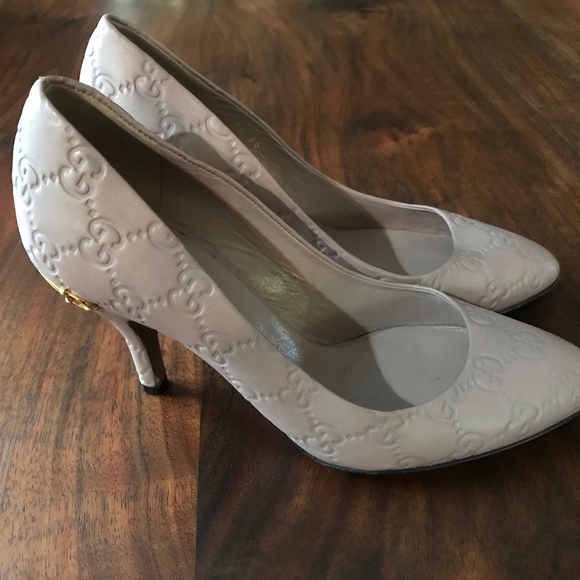 Rare Blush colored GUCCI Guccissima pumps size 6 - Picture 2 of 8
